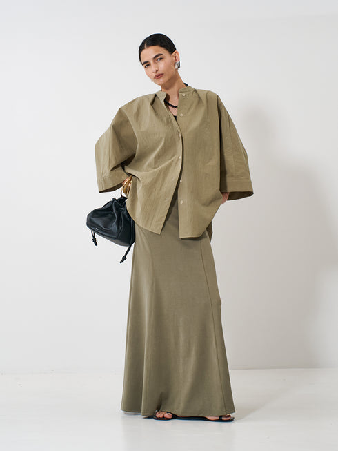 【 予約:2月上旬 】FIBRIL JERSEY SKIRT /Y261-21023